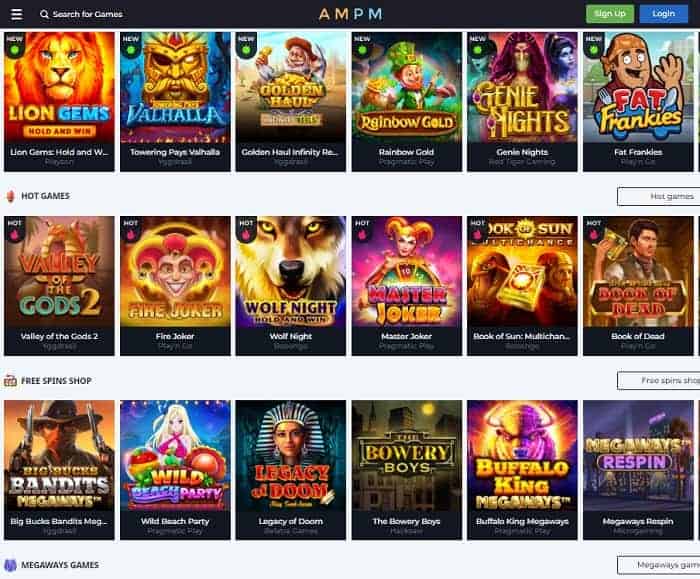 Ampm casino bonus
