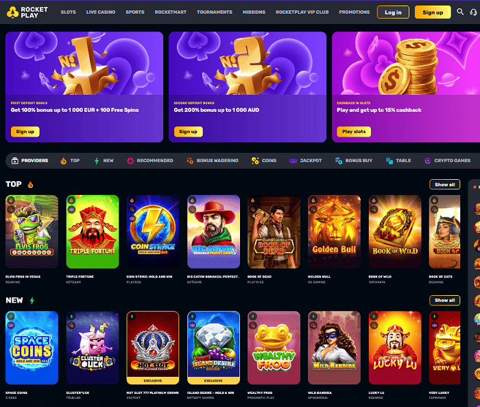 RocketPlay Free Spins 