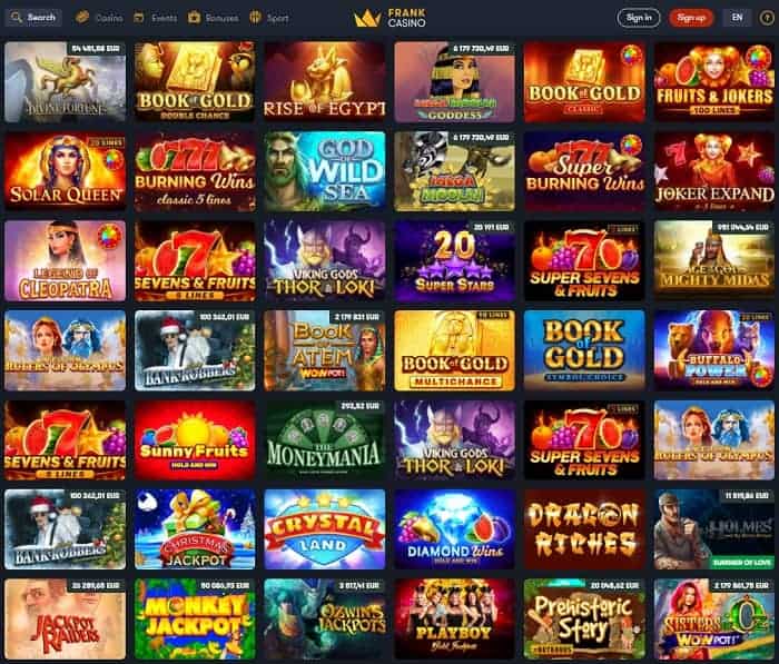Frank Casino Review Page 