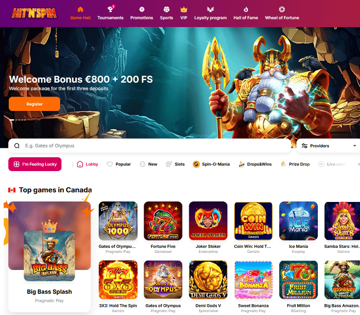 HitnSpin Casino Review & Rating: 9.5/10 - recommended! 