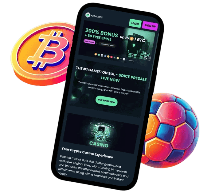 Mega Dice Mobile App 