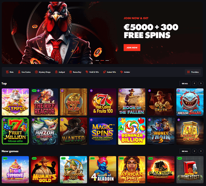 Visit Rooster Casino Here! 