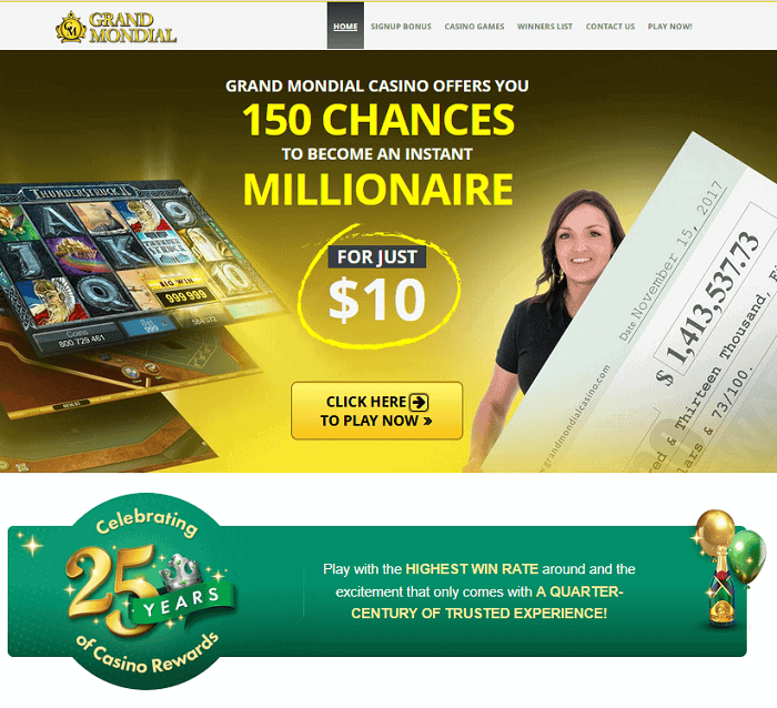 Grand Mondial Casino Big Winners 