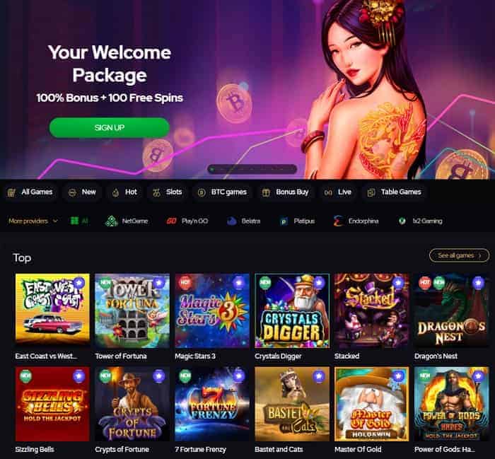 Get 5 BTC Welcome Offer and 100 FS! 