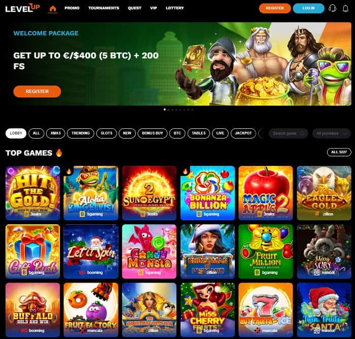 400 EIR or 5 BTC welcome bonus 