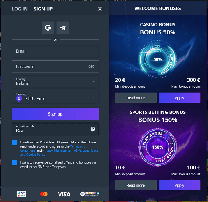 Sign up with Jet Casino using code FSG to get free spins! 