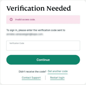 Invalid ExpressVPN activation code.