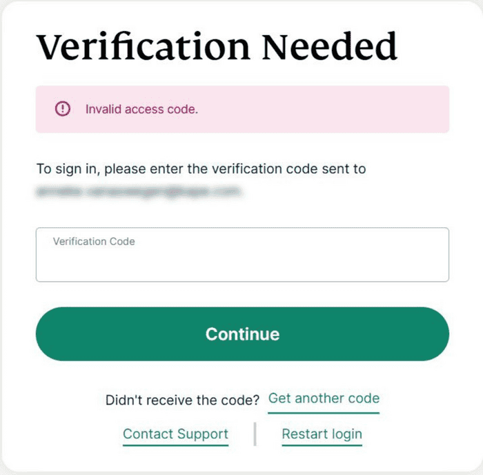 Invalid ExpressVPN activation code.