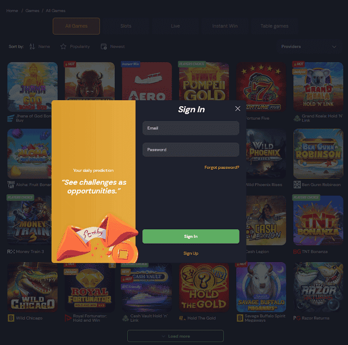 Slotozen login