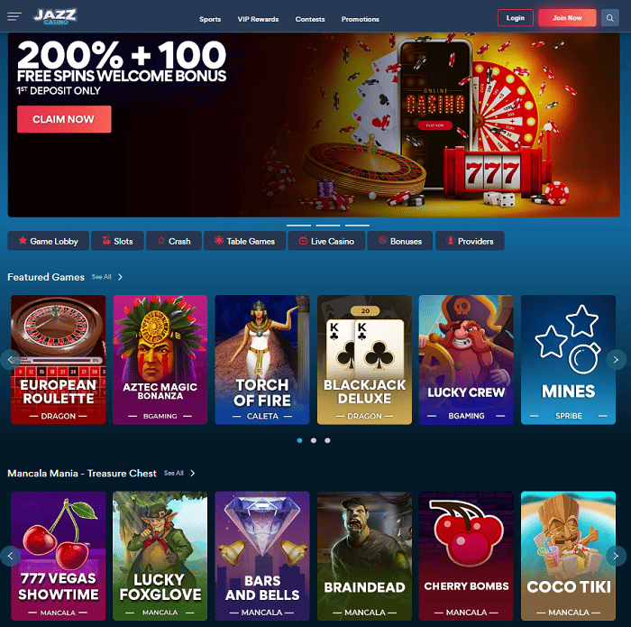 Jazz Casino Review & Rating 