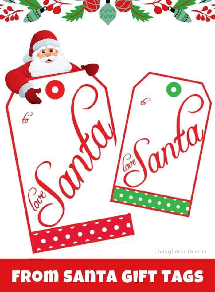 From Santa Gift Tags Free Printable Christmas