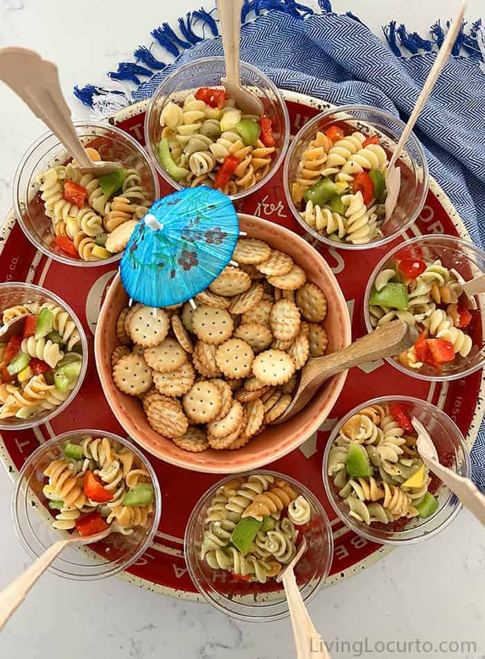 Tri Color Italian Pasta Salad Recipe for a Crowd - Living Locurto