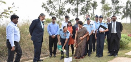 Air Marshal Ramesh Rai, Air Officer Commanding-in Chief, Training Command Headquarters, Indian Air Force, Bangalore, delivered an inspirational talk to students at the MYRA School of Business on January 9, 2015