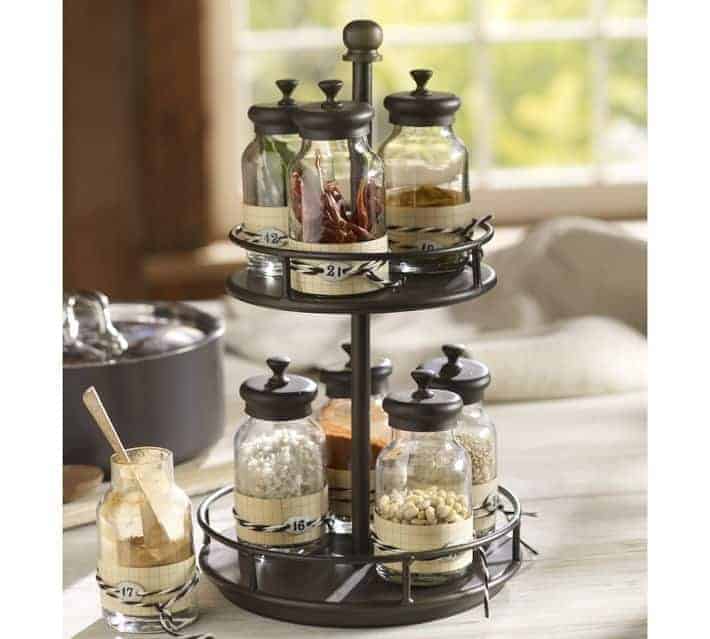 Rotary Spice Rack Pottery Barn | OPAS Blog | Home Organization Products