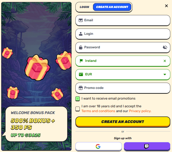 Gamblezen Sign Up 60 Free Spins Code 