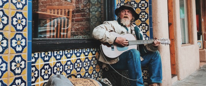 Man playing guitar