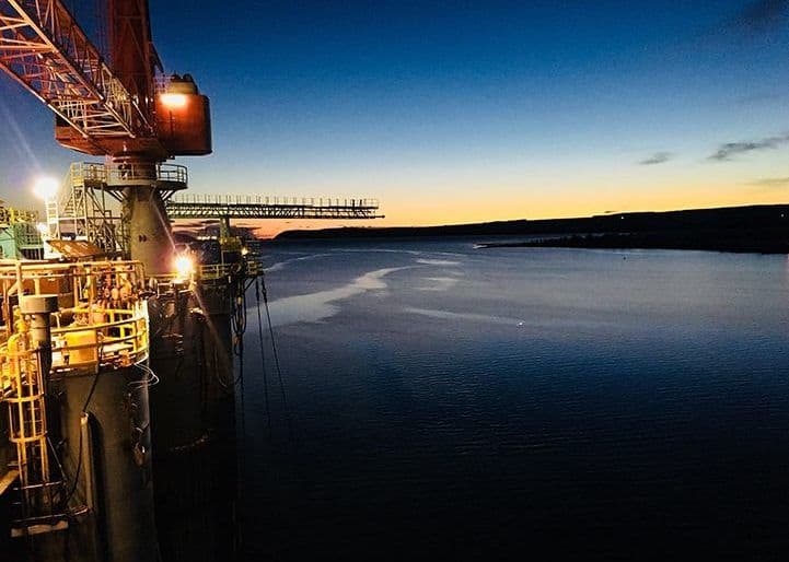 field machining on an oil platform