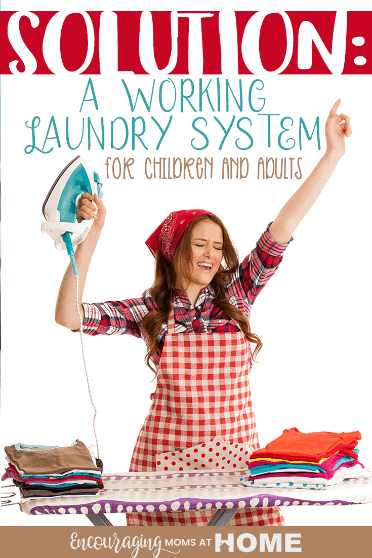 If you have a large family and lots of laundry, it helps to have a working laundry system. Take a look at how our large family created a system that works.