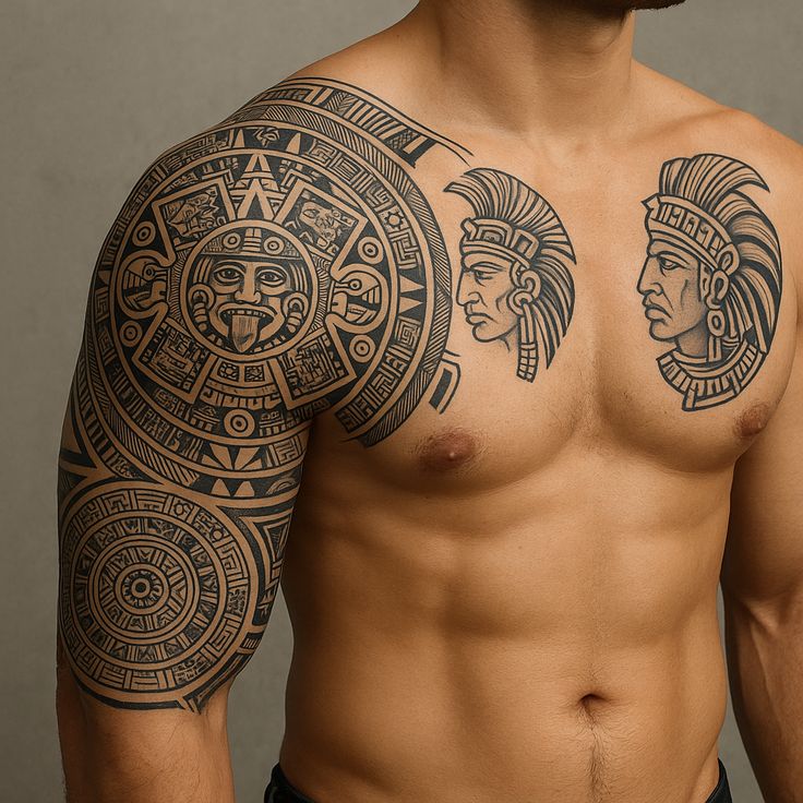 Aztekische & Maya Tribal Tattoos – Symbole der Götter & Krieger