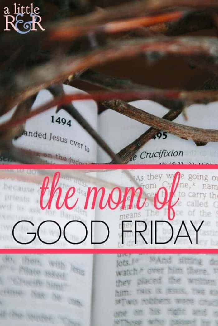 Stop trying to be the perfect Pinterest mom and walk the footsteps Jesus took that Good Friday as He chose the cross over what others thought the Messiah should be!