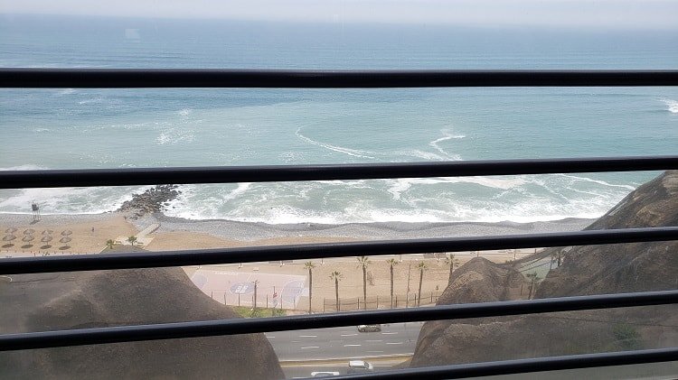 Lunch View from Larcomar Mall in Lima