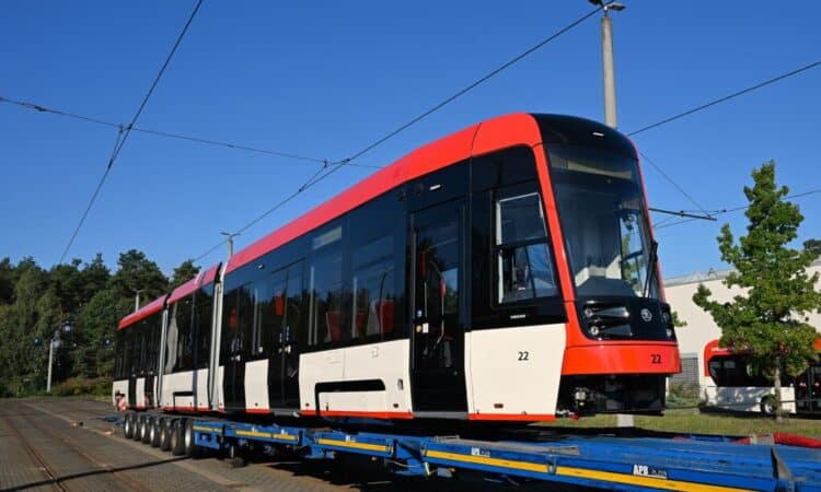 F.Heilmann Tram Nr.22 am 15.9.26 Ankunft bei Cottbusverkehr DSC 9803   Kopie