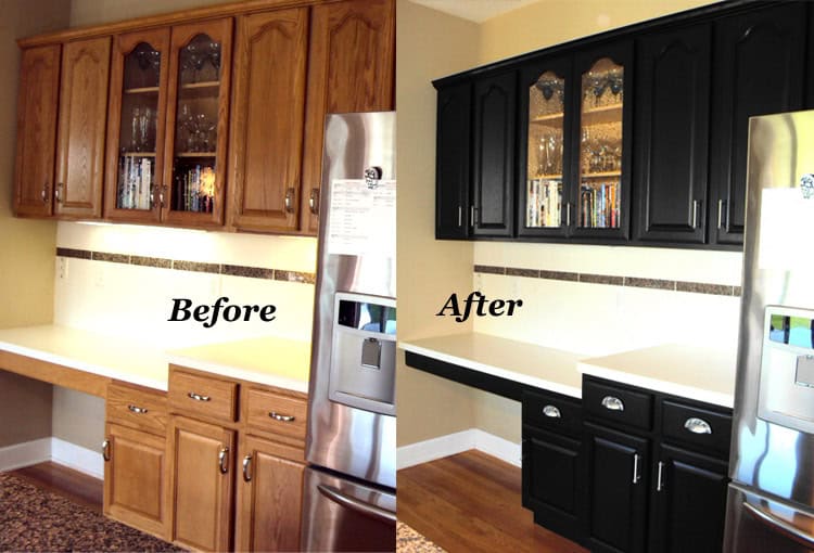 Updating Oak Kitchen Cabinets Before