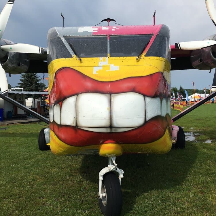 Smiling plane