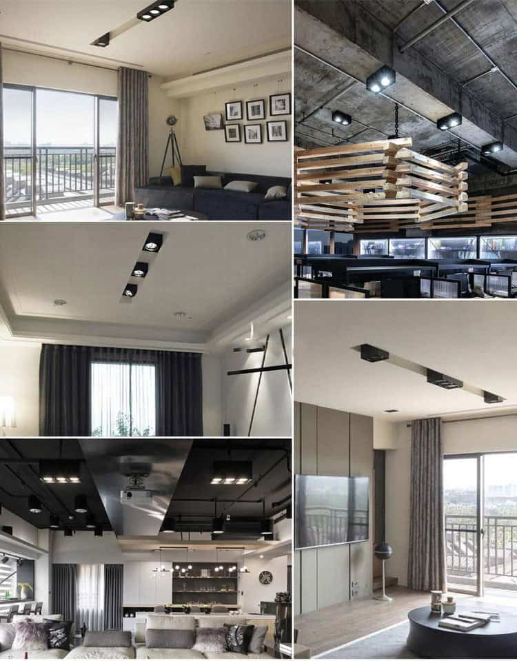 Sử dụng đèn led downlight ốp nổi cho trần bê tông