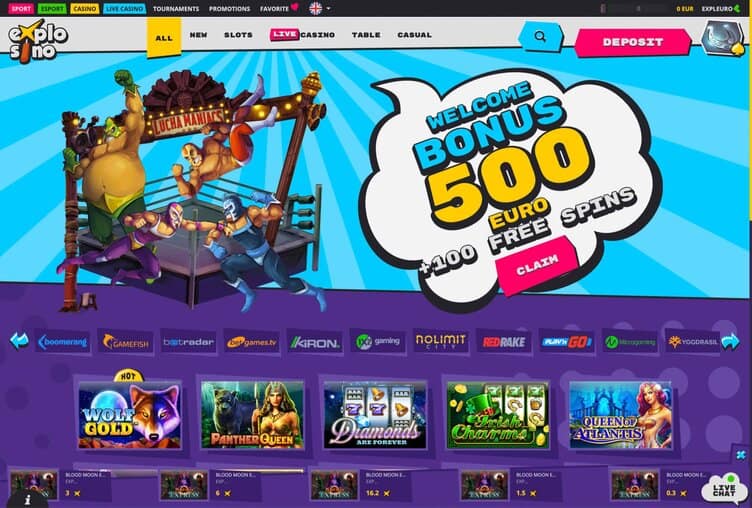 Explosino Casino Review Page 