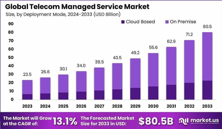Telecom Managed Service Market size