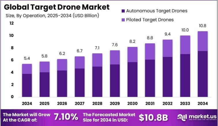 Target Drone Market size