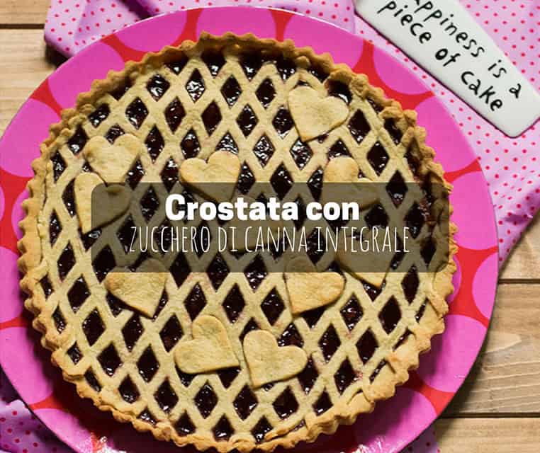 Crostata di zucchero di canna integrale