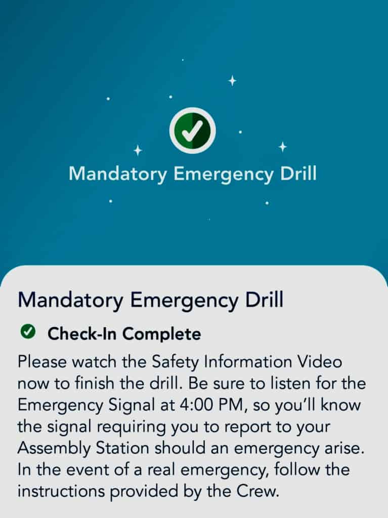 Disney Cruise Line Muster Drill App