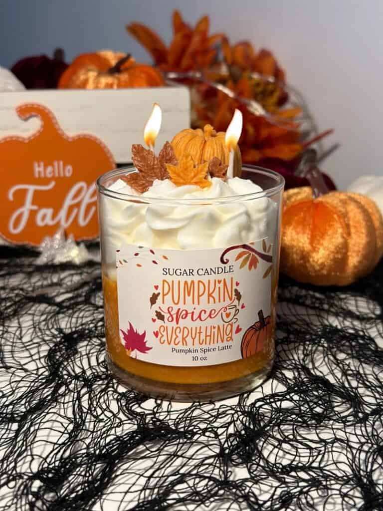 Pumpkin Spice Latte Candle from Etsy
