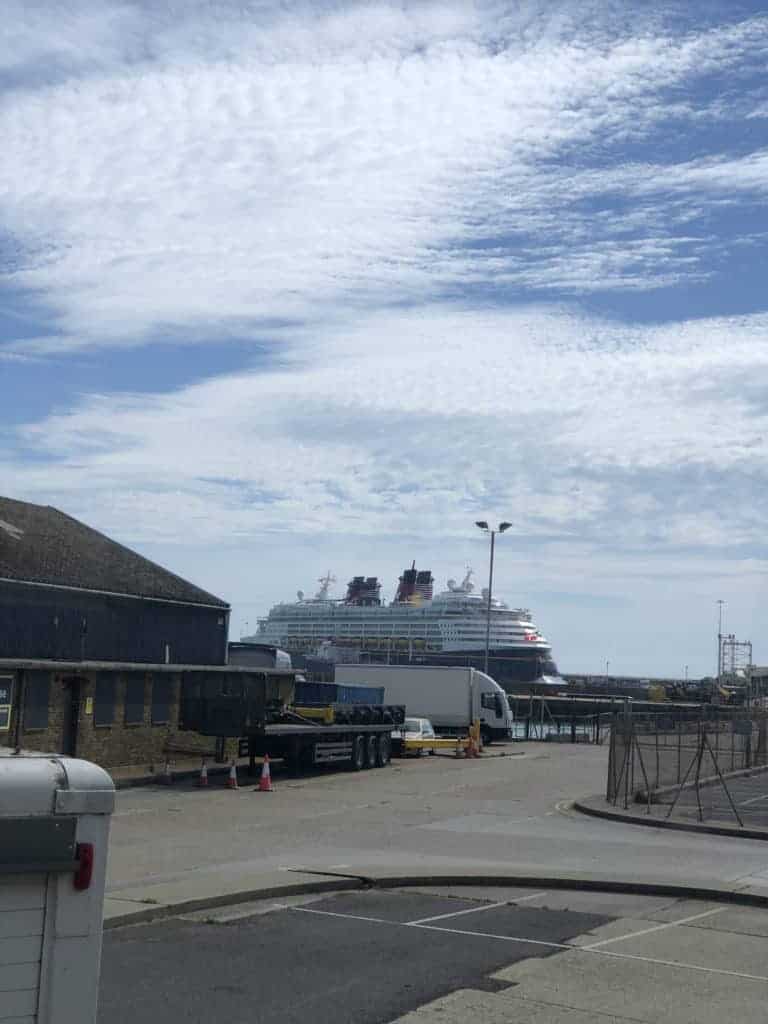 Our first view of the Disney Magic