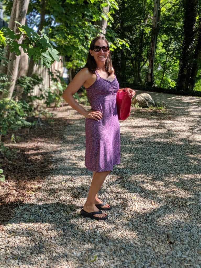 athletic dress with built in bra