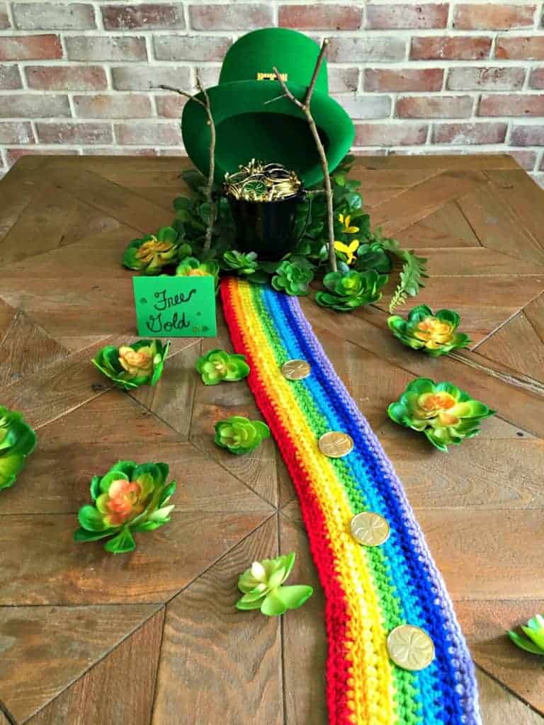 Leprechaun trap on table