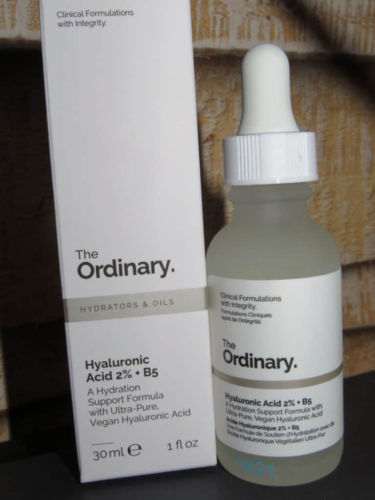 Flesje + verpakking hyaluronic 2% + B5 van the ordinary