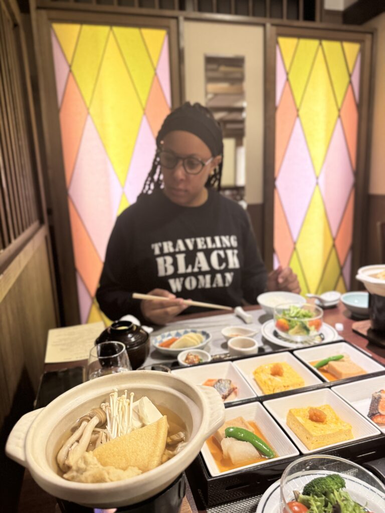 Dinner at Hotel Tsubakino in Nagano Japan