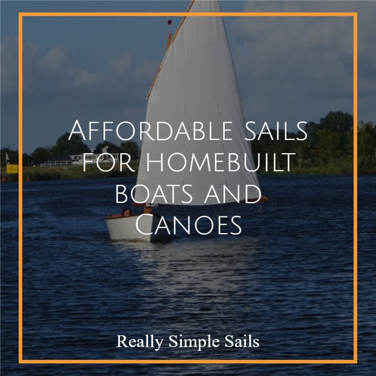 Order really simple Sails for homebuilt boats, delivered worldwide
