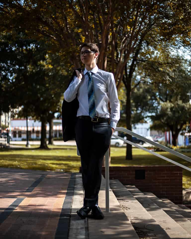 Cameron Senior Picture - with tie