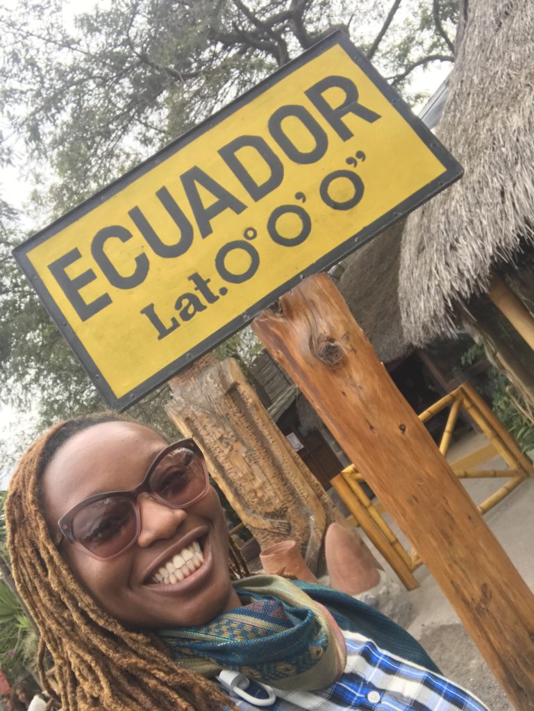 Nadine at the Equator
