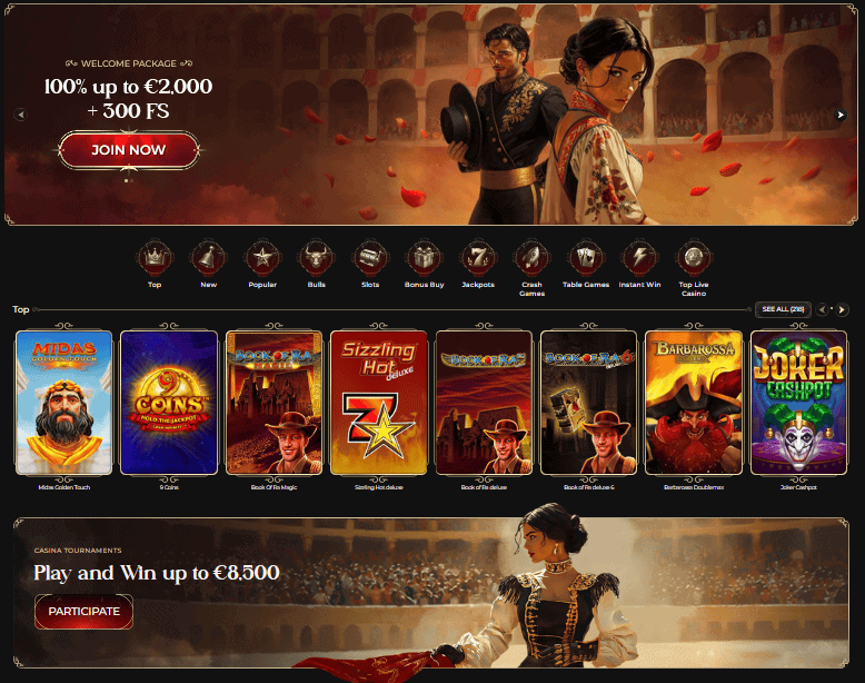 Full Review of Casina Casino Online 