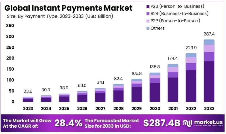 Instant Payments Market By Size