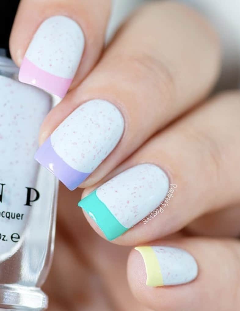 Summer Rainbow Nails