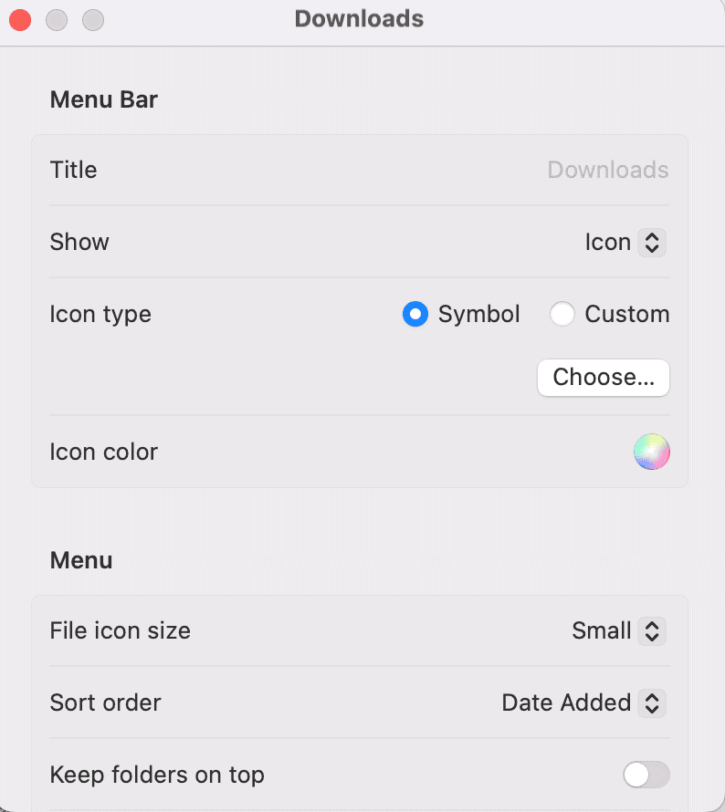 How to Access Files Without Exiting Full Screen on Mac 2 how to change folder settings in the Folder Peek app