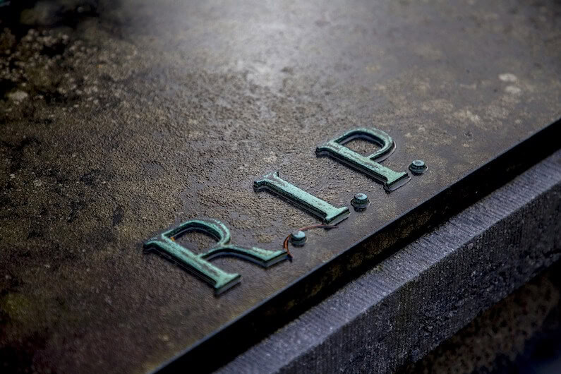 grave stone showing effects of opioid crisis