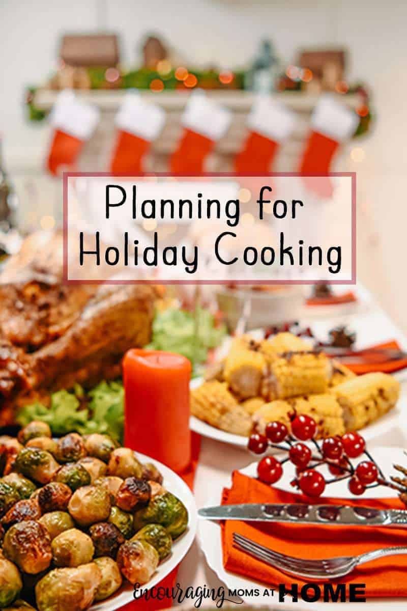 Look at this table full of food! Is Preparing Ahead for Holiday Cooking the most stressful part of your celebration? Use our tips and ideas to streamline the process and enjoy the fun!