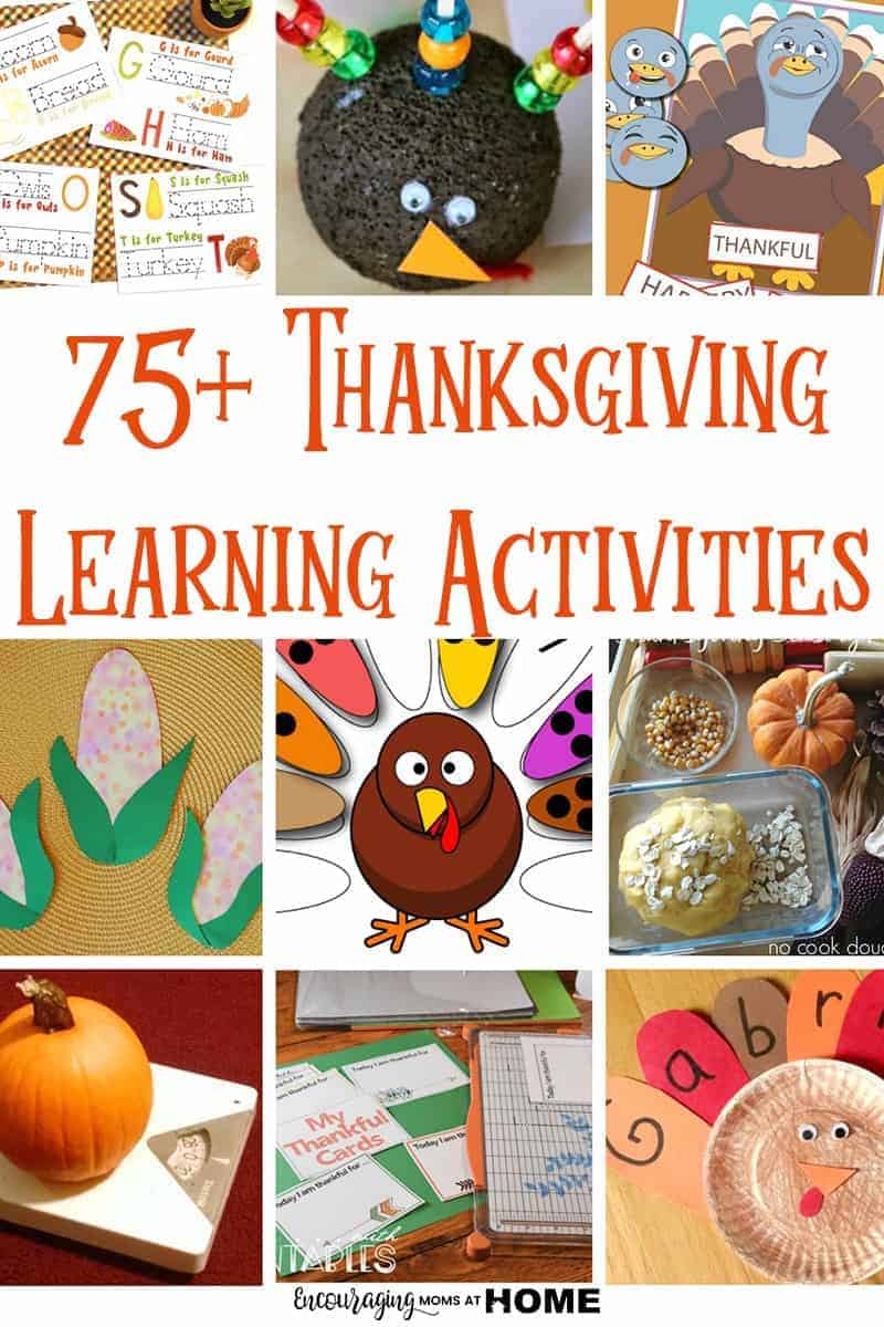 Learning Activities for Thanksgiving School Days